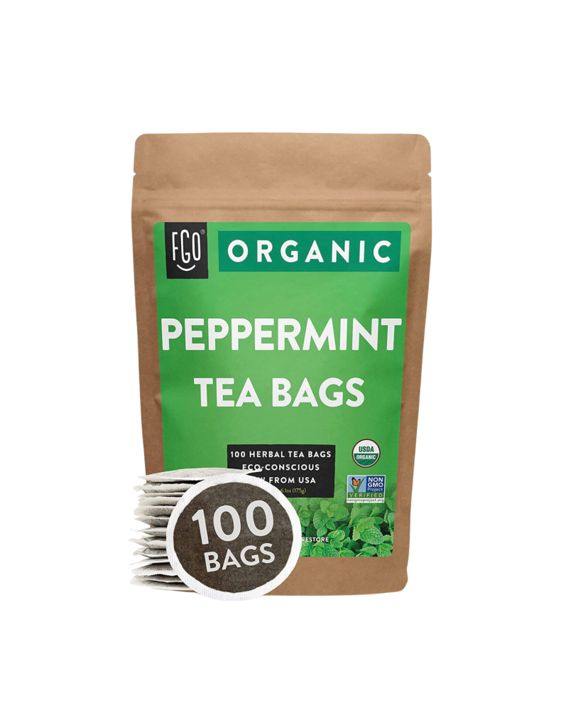 Peppermint tea bags